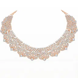 Atasi International Rose Gold-Plated Artificial Stone Studded Jewellery Set image 2