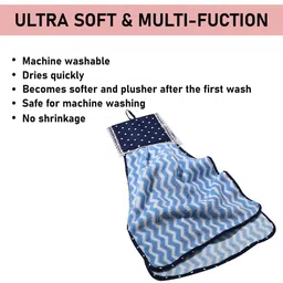 Kuber Industries Pink 3 Pcs Printed Microfiber Wash Basin Napkin Towel With Hanging Loops image 3