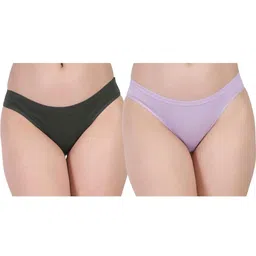 ORLIZEA Pack of 2 Women Low-Rise Cotton Blend Thongs-picture-14