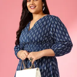 Raiyani Fashion Floral Printed Crepe Fit & Flare Midi Dress-image-63