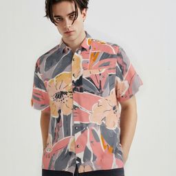 glitchez Floral Print Relaxed Fit Shirt-image-80