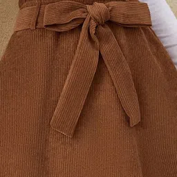 Outzidr Waist Tie-Up A-Line Mini Skirt image 2