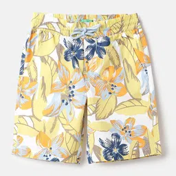 United Colors of Benetton Boys Floral Printed Cotton Shorts-image-88