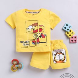 YK X Tinyo Infant Boys Typography Printed T-shirt with Shorts-image-73