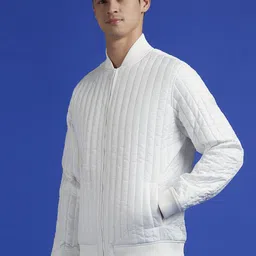 Pepe Jeans Men Stand Collar Floral Solid Casual Bomber Jacket image 5