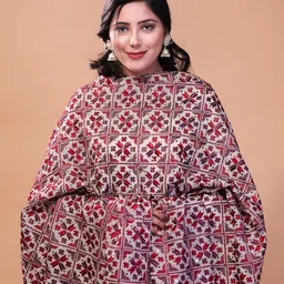 THE SHAWL STUDIO Ethnic Motifs Embroidered Viscose Rayon Dupatta image 2