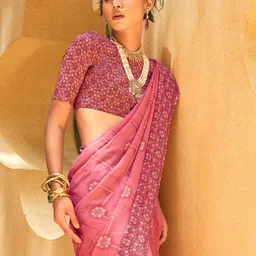 Anouk Ethnic Motifs Bagru Saree image 2