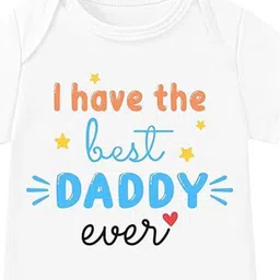 Lillypupp Infant Best Daddy Ever Printed Cotton Bodysuit image 3