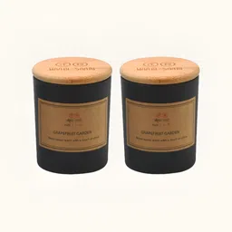WAABI - SAABI Tan 2 Pieces Grapefruit Jar Candles image 2