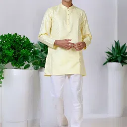 TATTVA Men Chikankari Kurta-picture-21