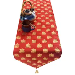 Pinkparrot 12x70 Inch Jacquard Silk Table Runner-image-84