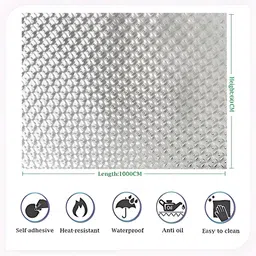 INDIAN ROYALS Small Square Design Oil Proof Self-Adhesive Wallpaper image 4