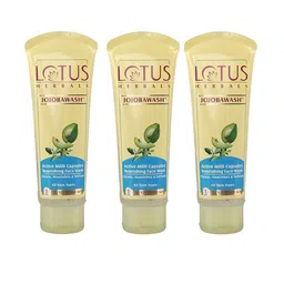 Lotus Herbals Jojobawash Set Of 3 Active Milli Capsules Nourishing Face Wash-120ml Each-image-99