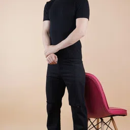 LINARIA Men Classic Slash Knee Jeans image 4