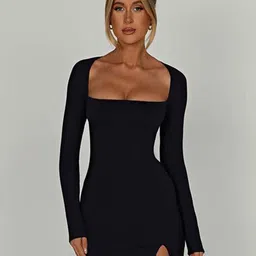 Outzidr Women Bodycon Mini Dress image 4