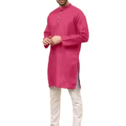 ANUJ FASHION Men Solid A-Line Kurtas-picture-13