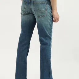 United Colors of Benetton Men Bootcut Cotton Low Distress Jeans image 3