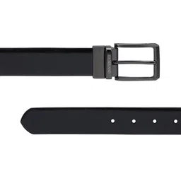 Da Milano Men Textured Leather Reversible Belt image 3