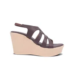 JM Looks Women Open Toe Wedge Heel Sandals image 2