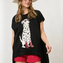 StyleCast Women Graphic Printed Round Neck Short Sleeve T-shirt-picture-20