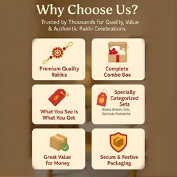 Deodap Unisex Rakhi, Roli Chawal, Coin, Pooja Thali & Greeting Card Rakhi Gift Set image 4