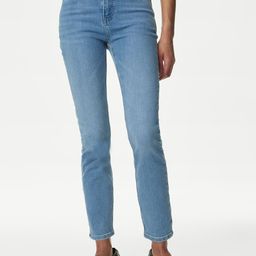 Marks & Spencer Women Slim Fit High-Rise Light Fade Jeans-picture-32