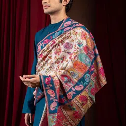 Naureen Men Embroidered Stole image 5