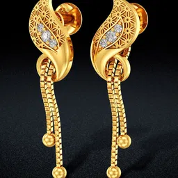Joyalukkas Women 22Kt Gold Drop Earring - 4.45 g-picture-19