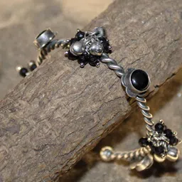 gurjari jewellers Unisex Oxidised Kada Bracelet-picture-26