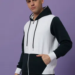 Dogman Men Colourblocked Hooded Sweatshirt image 5