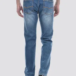 Numero Uno Men Tapered Fit Low Distress Light Fade Stretchable Jeans image 4