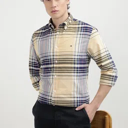 Tommy Hilfiger Men Tartan Checks Opaque Checked Casual Shirt-picture-36