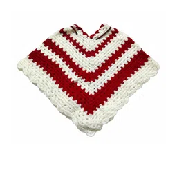 Cute Collection Kids-Girls Multi Wool Poncho Sweaters image 2