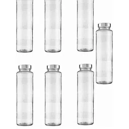 SOMIL Set Of Transparent Glass Water Bottle image 5