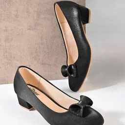 The Roadster Lifestyle Co. Women Bow-Detail Block-Heel Pumps-picture-37