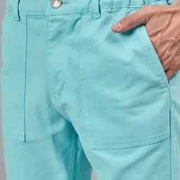 studio nexx Men Relaxed Fit Mid Rise Light Green Jeans image 5