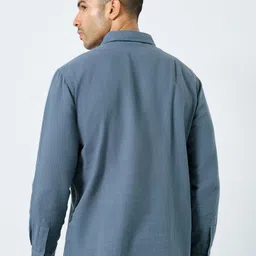 Styli Textured Spread Collar Casual Shirt image 3