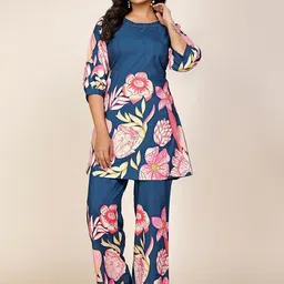 Swibona Printed Round Neck Tunic & Palazzos Co-Ords image 3