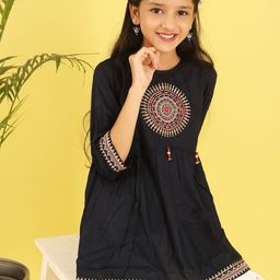 Miss & Chief Girls Ethnic Motifs Embroidered Top-picture-36