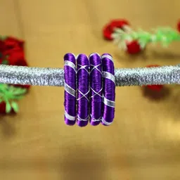 Kamule Purple Plastic Bangle-picture-31