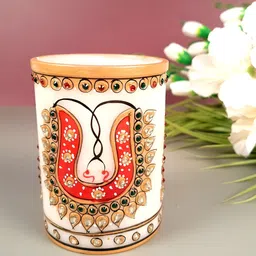 apka mart Printed Marble Pen Stand image 1