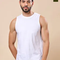 Friskers Pack Of 2 Pure Cotton Round Neck Gym Vests 200725AE-02-34-image-44