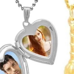 JAGSUN Silver-Plated Heart Shaped Pendants with Chains-image-8