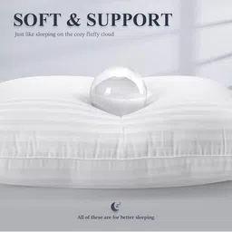 Shadowkart White 3 Pieces Fibre Filled Ultra Soft Sleep Pillow image 2
