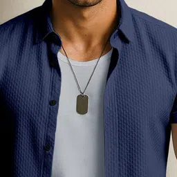 SWADESI STUFF Comfort Textured Spread Collar Shirt image 2