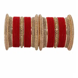 ZULKA Set Of 34 CZ Stone Studded Bangles-picture-12
