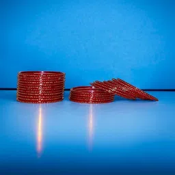 VMENTERPRISE Set Of 24 Stones Studded Bangles image 3