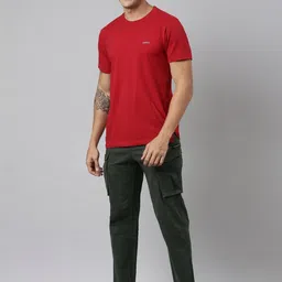 CINOCCI Men Relaxed Cargos Trousers-picture-13