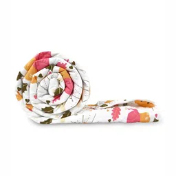 Divine Casa White Printed Pure Cotton Mild Winter 120 GSM Reversible Single Bed Comforter image 3