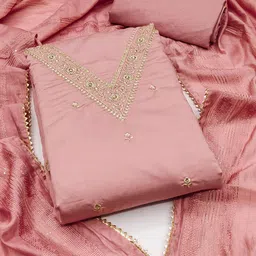 HERE&NOW Embroidered Unstitched Dress Material-picture-14